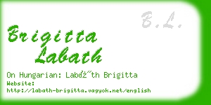 brigitta labath business card